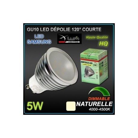 Ampoule LED GU10 5W dimmable Samsung