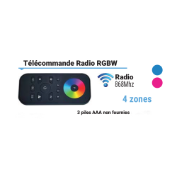 Télécommande Radio RGBW 4 Zones