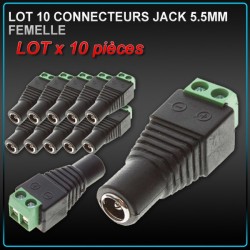 Jack DC 5.5mm Mâle / Femelle
