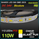 RUBAN LED BICOLORE CHAUD-BLANC 110W